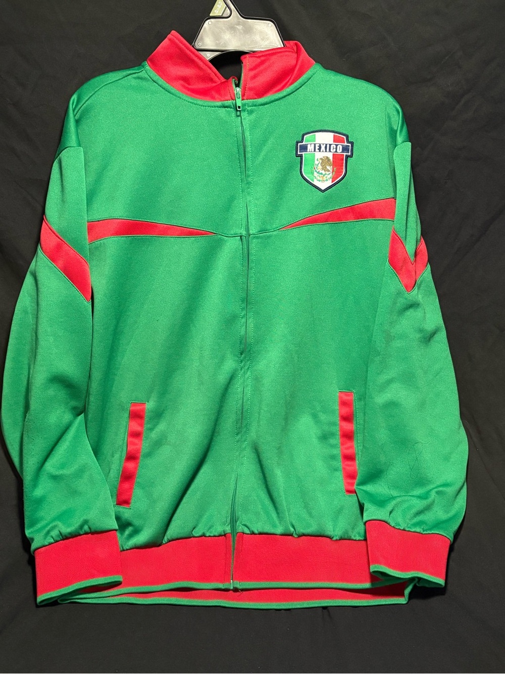 Icon Sports Mexico National Team Striker Track Jacket Men’s Full Zip Green Red